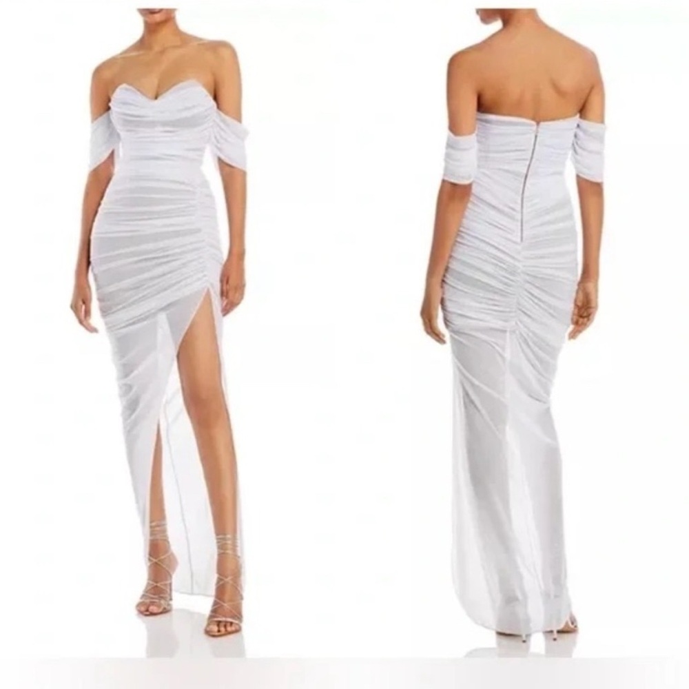 Nookie Data Mesh Gown - White - SM - NWT